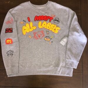 Disney Pixar’s Turning Red. “I Accept All Labels”Sweatshirt Size Adult X-Large